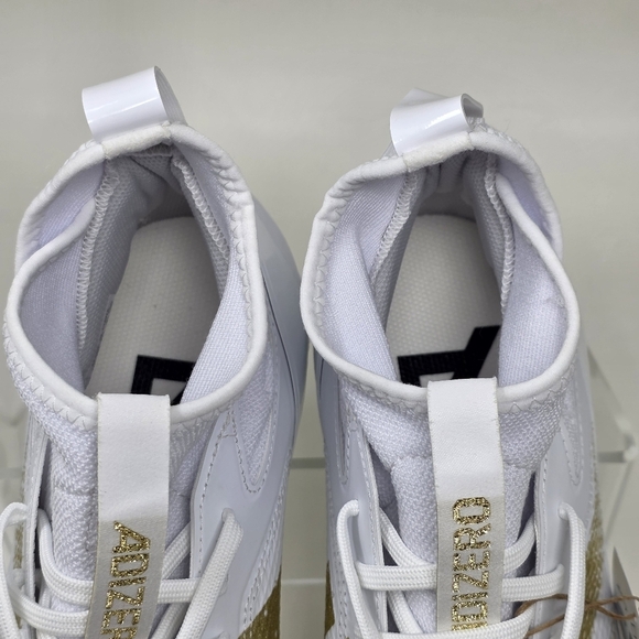 Adidas Adizero Impact MID Football Cleats White Gold IF2476 Men's Size 9 New - Picture 10 of 12